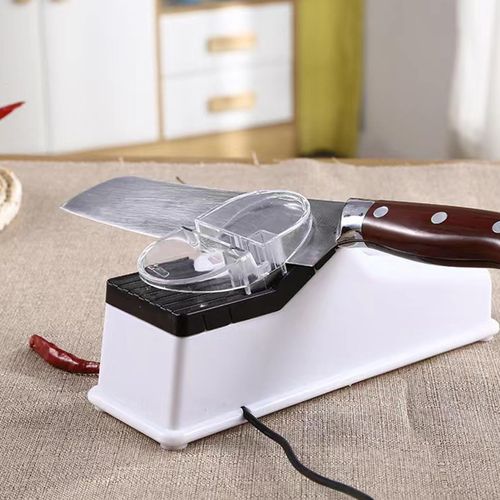 🔥Hot Seller🔥 COD！Electric Knife Sharpener, Double-Sided Compact Knife Sharpener, Kitchen Tool, Household Kitchen Knives and Scissors, Quick-Sharpening Stone, Direct from Manufacturer