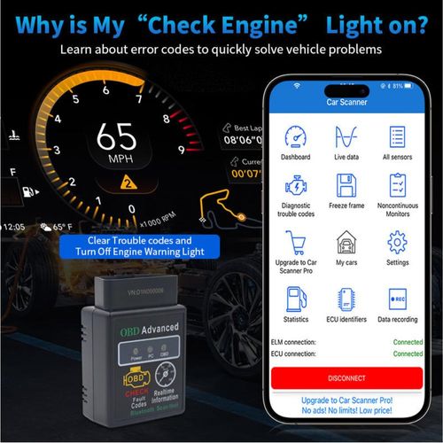 🔥Hot Seller🔥 COD！Factory-Direct WIFI Version V1.5 Car Scanner, Engine Trouble Code Diagnostic Tool, OBD2 Code Reader