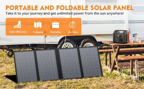 🔥Hot Seller🔥 COD！Solar Folding Kit 30-200W 18V Power Supply & Energy Storage Solar Kit Outdoor Solar PV Panel Folding Kit