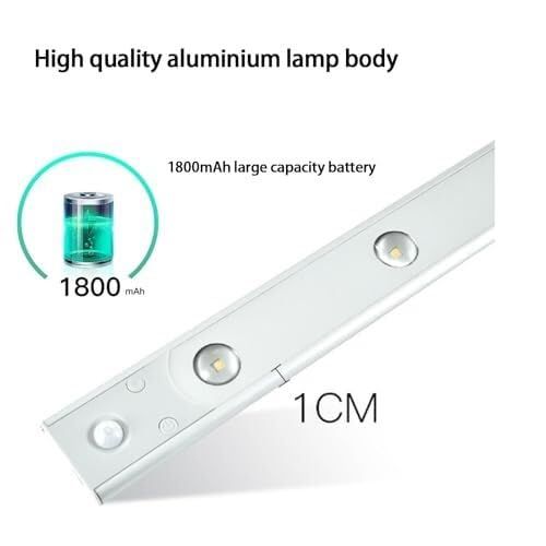 🔥Hot Seller🔥 COD！Smart LED Motion-Sensor Light, Ultra-Thin Peephole-Style Hill-Shaped Light Strip, Rechargeable, Self-Adhesive, for Wardrobes, Wine Cabinets, and Kitchen Cabinets