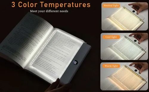 🔥Hot Seller🔥 COD！New LED Flat Panel Reading Light, Rechargeable Reading Lamp, Portable for Dorms and Bedrooms, Student-Friendly, Cross-Border USB Night Light
