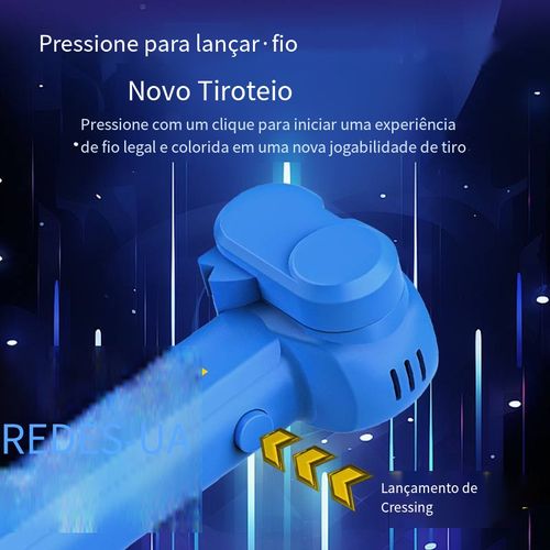 Brinquedo lançador de cordas luminoso