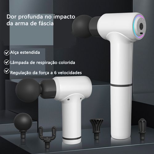 Extended fascia gun arco-íris lâmpada de respiração elétrica relaxamento muscular exercício de saúde fitness massage stick