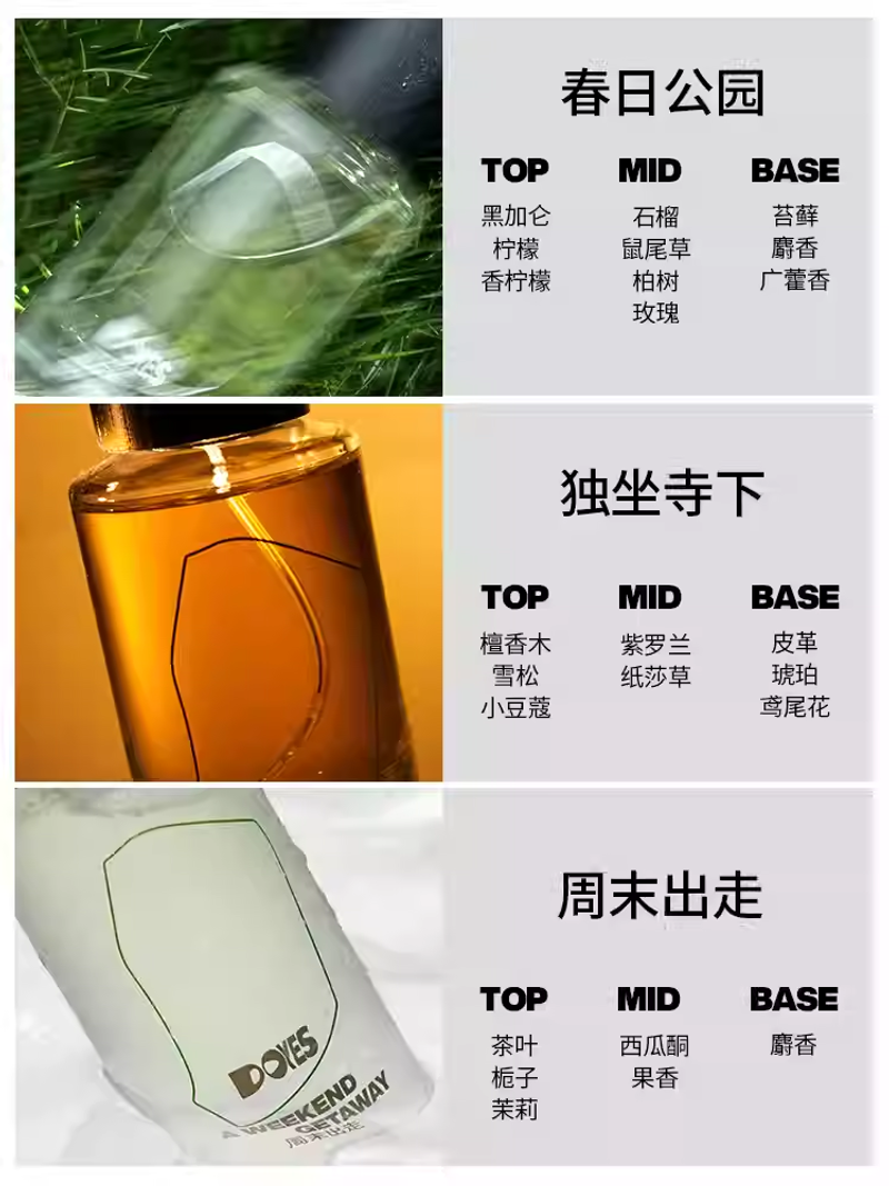 DOYES周末出走淡香水自然清新持久留香送女友禮物