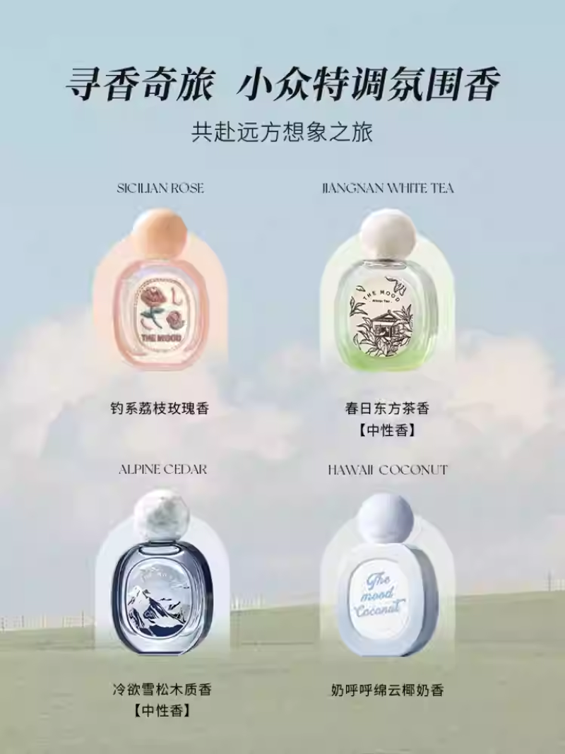 未知氣味西西裏玫瑰香水禮品花香長效持久留香送女友生日禮物