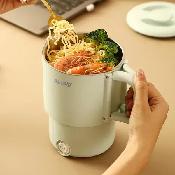 Pot électrique pliable multifonctionnel en acier inoxydable