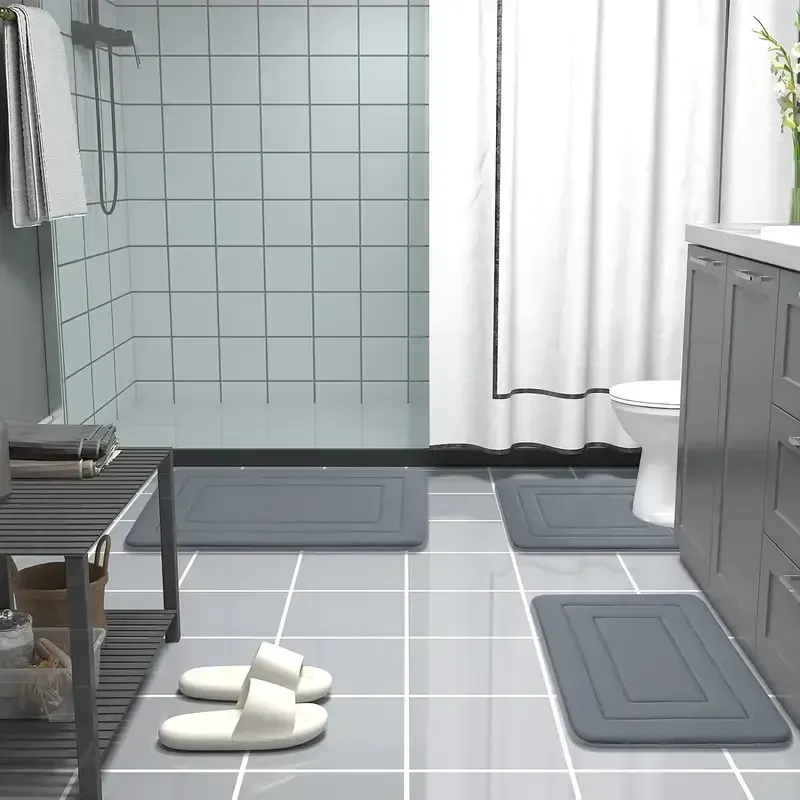 Tapis de bain en mousse à mémoire de forme, tapis de cuisine