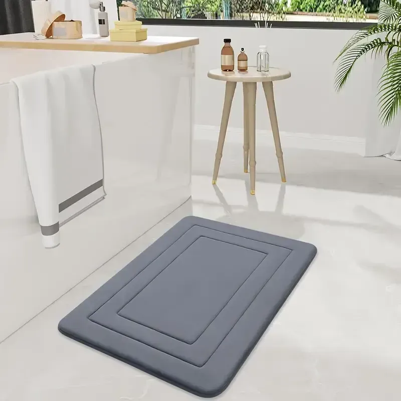 Tapis de bain en mousse à mémoire de forme, tapis de cuisine