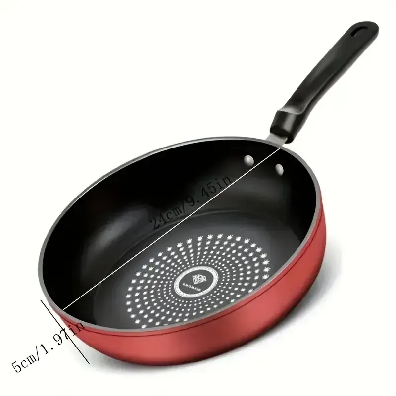 Poêle à frire antiadhésif en fonte, lavable au lave-vaisselle, compatible avec l'induction, poêle légère sans fumée pour cuisinières à gaz et à surface lisse, avec poignée en acier inoxydable, pour steak, crêpes, petit-déjeuner