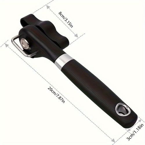 1 Ouvre-boîte multifonctionnel pour canettes, ouverture latérale rapide et simple, couteau en acier inoxydable, ouvre-boîte de cuisine, gadgets, accessoires de cuisine