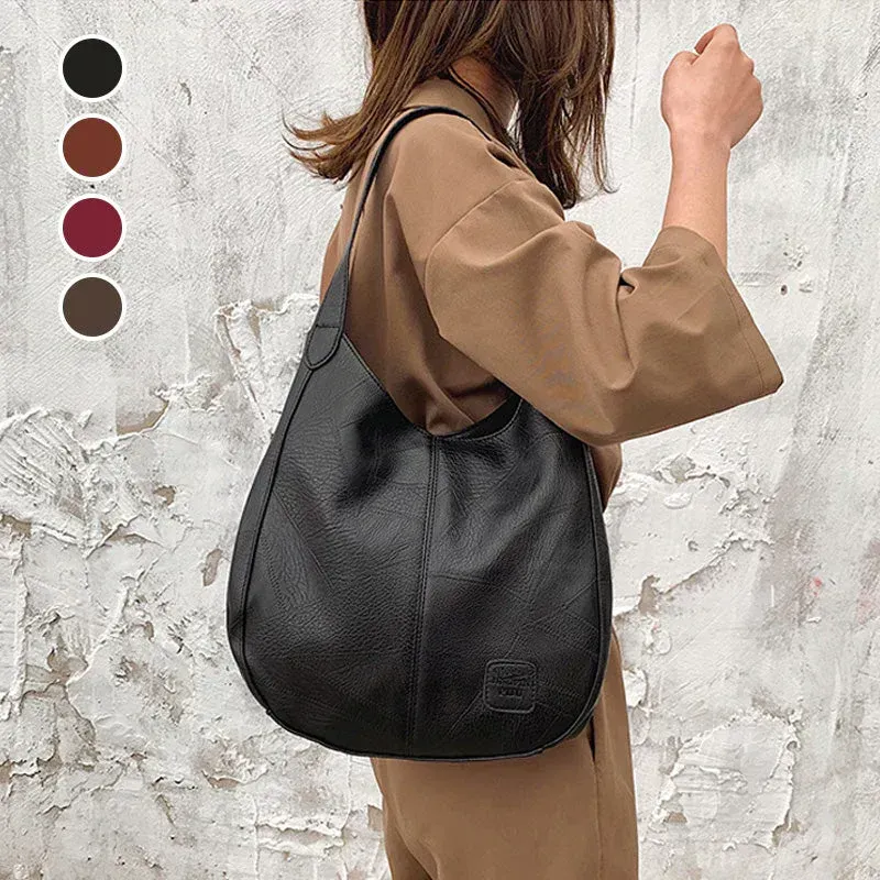 Sac à bandoulière rétro en cuir souple pour femmes, nouveaux produits 2025
