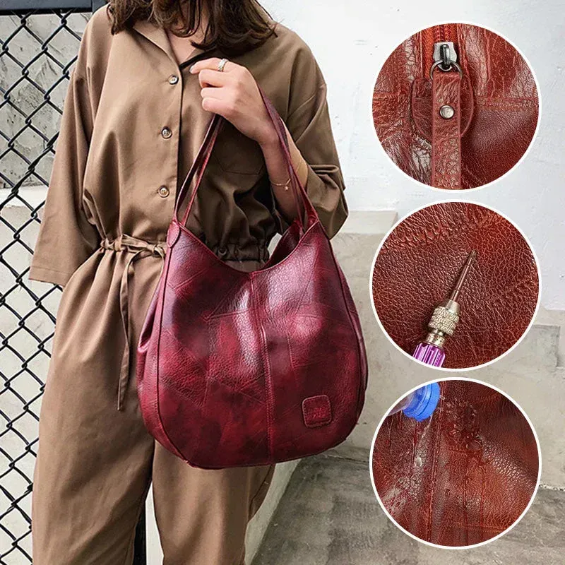 Sac à bandoulière rétro en cuir souple pour femmes, nouveaux produits 2025