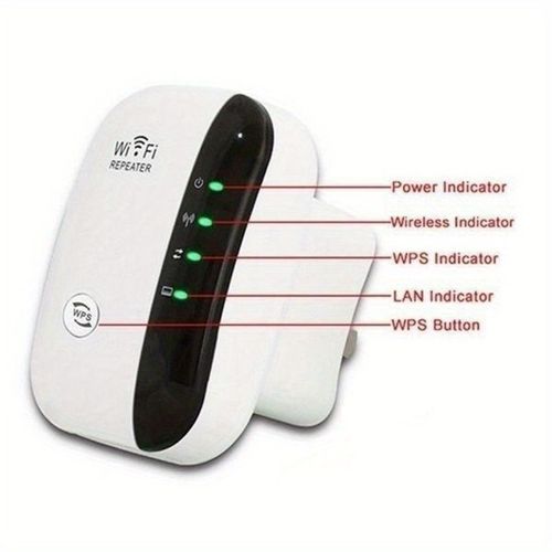 1pc Extensor WiFi Amplificador de Sinal de Até 2640 pés quadrados A Mais Nova Geração, Repetidor de Internet Sem Fio, Amplificador de Longo Alcance com Porta Ethernet, Ponto de Acesso, Configuração de 1 Toque, Compatível com Alexa N300 100g 287125988