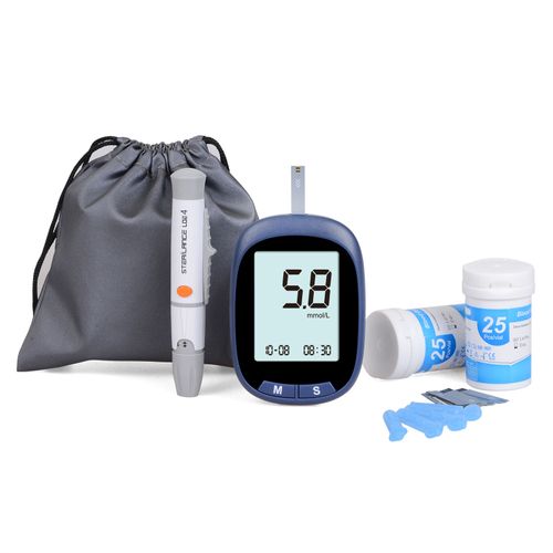 Appareil de mesure de la glycémie pour usage domestique — Lecteur de glucose avec écran LCD et certificat CE