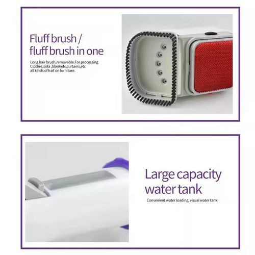 Fer à repasser vapeur portable pour vêtements — Brosse défroisseur à main pour textiles et linge