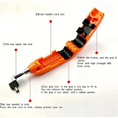 ABS Portable Anti-Theft Bike and Motorcycle Lock