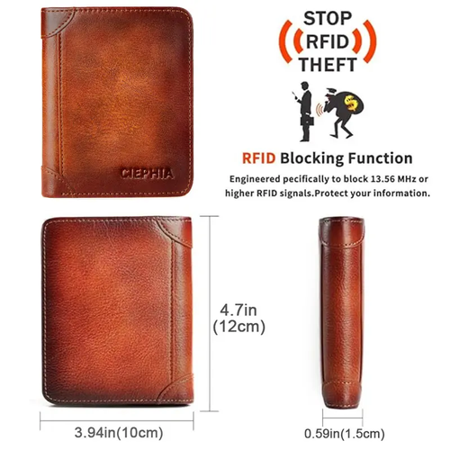 CIEPHIA Genuine Leather Rfid Wallets