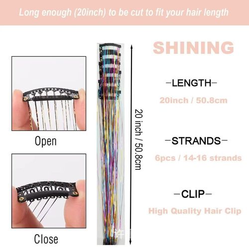 Prism Clip-in Tinsel 12pcs