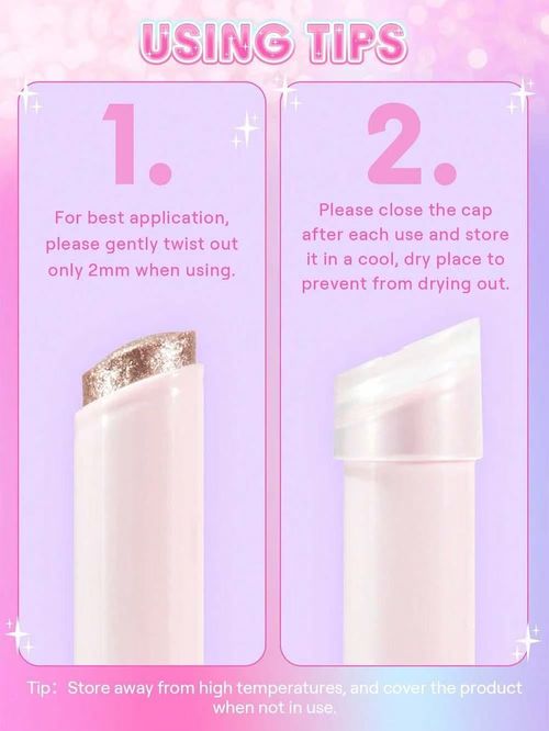 6-pcs highlight& eyeshadow stick for makeup beginner