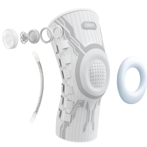 White Dial Adjust Knee Brace 1-pcs