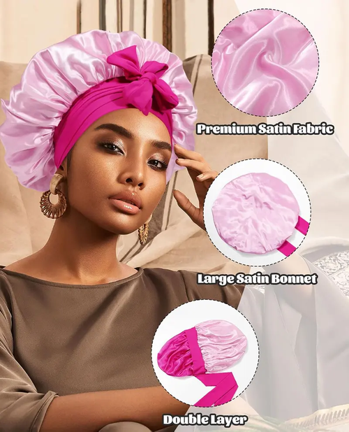 Wide Edge Round Hair Wrap 3pcs
