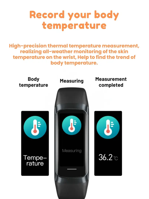 Smart Bracelet Watch  Wearable Fitness Tracker for Men & Women