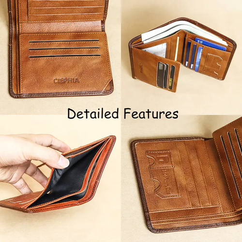 CIEPHIA Genuine Leather Rfid Wallets
