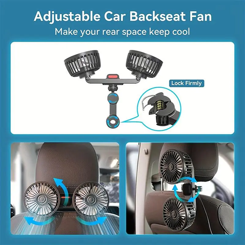 Adjustable Car Backseat Fan