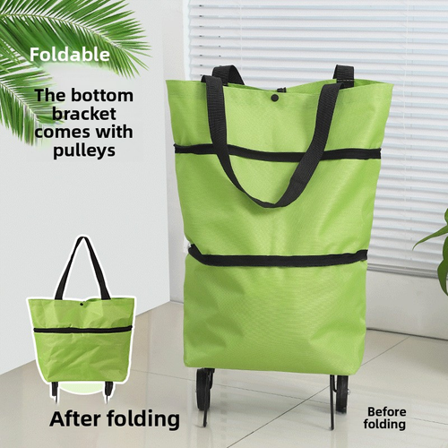 Foldable shopping trolley bag
