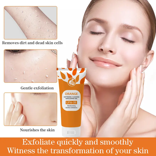 Cleanser-Orange Scented Exfoliator Clear Gel  2-packs
