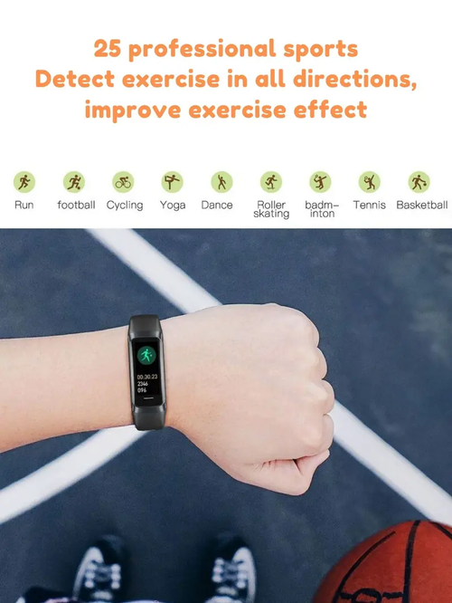 Smart Bracelet Watch  Wearable Fitness Tracker for Men & Women