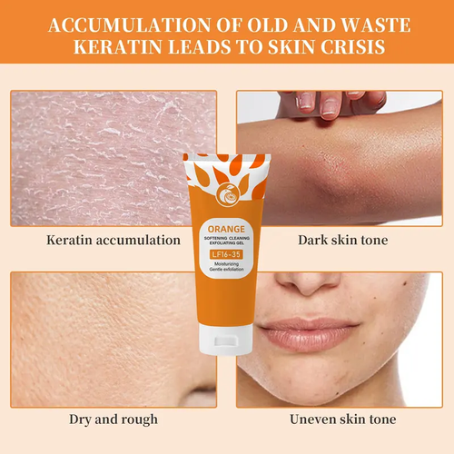 Cleanser-Orange Scented Exfoliator Clear Gel  2-packs