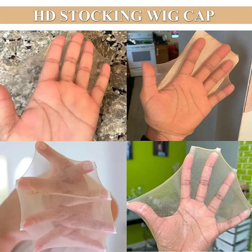 2 Pack 4 Pcs  Wig Caps Invisible Breathable Stretchy Wig Cap