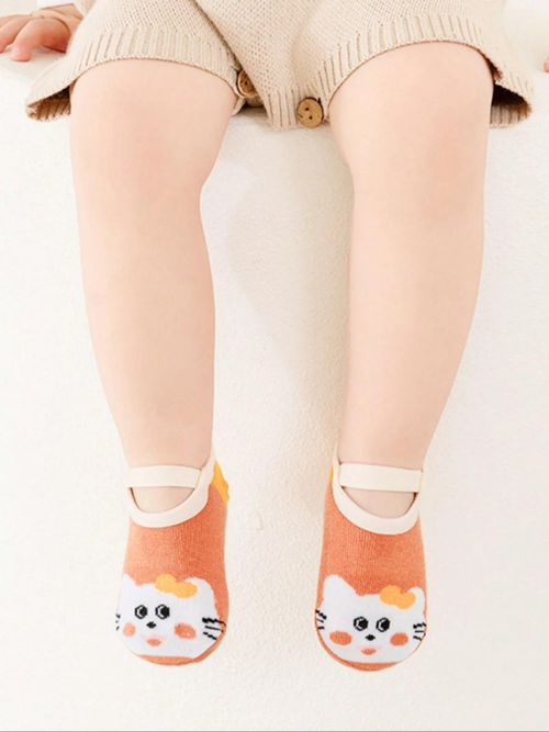 6 Pairs Kids Socks, Baby Toddler Non-Slip Indoor Floor Socks