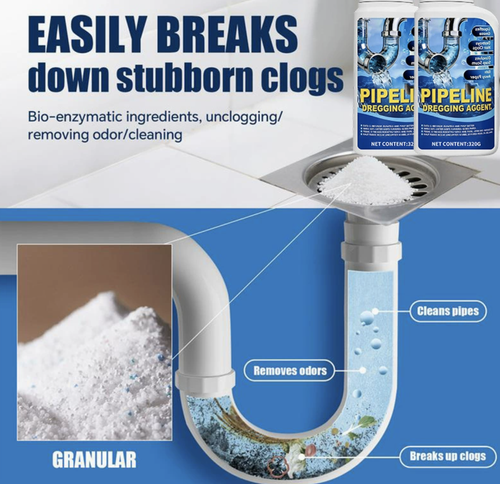 Powerful Pipe Cleaning Agent  2-packs