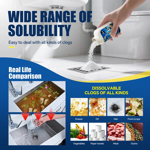 Powerful Pipe Cleaning Agent  2-packs