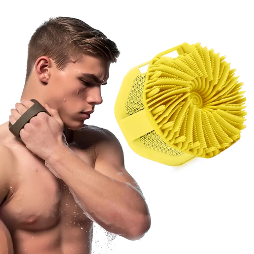 Soft Silicone Body Scrubber Shower Brush 2-packs