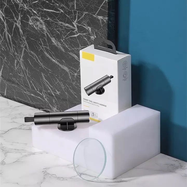 Car safety hammer aluminum alloy car life-saving hammer multi-functional underwater emergency tungsten steel escape hammer mini window breaker