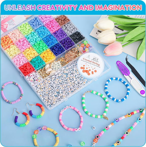Clay Beads Bracelet Making Kit Complete Box