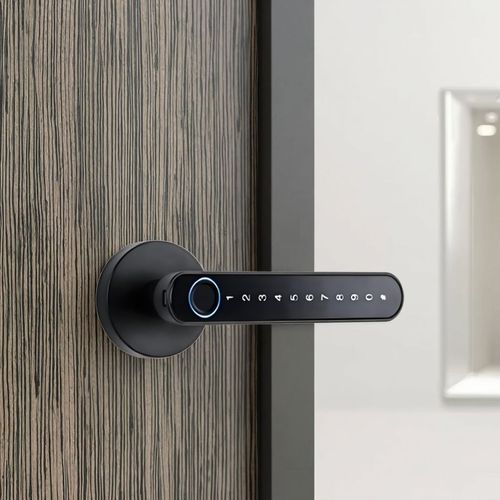 Safe and luxurious WiFi smart door lock wooden door electric electronic smart handle with fingerprint security function bedroom