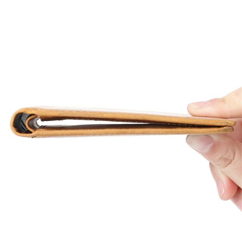 8028 Anti-magnetic RFID Crazy Horse Leather Multi-card Short Wallet