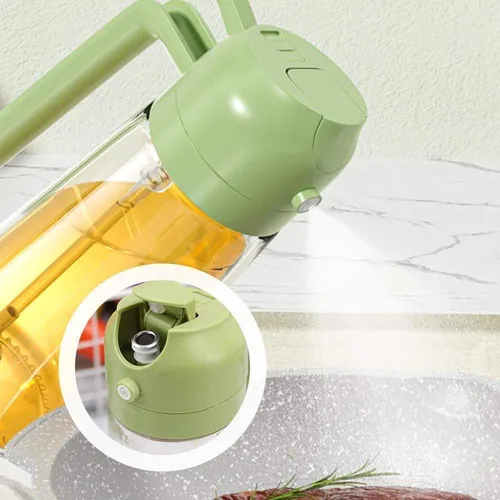 Kitchen spray bottle, awesome! Spray and pour, leak-proof, super convenient for controlling oil while cooking.