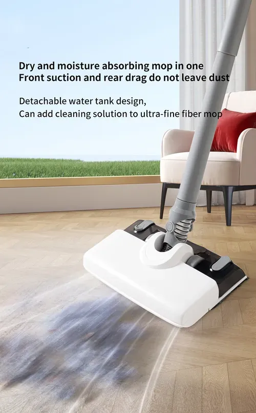 Your indispensable housework helper：Vacuuming and mopping machine It's really easy to make your home spotless.Vacuuming and mopping, all in one!
