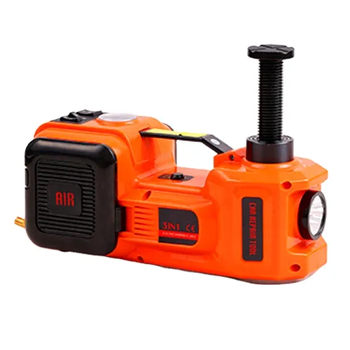 12V Car 3-in-1 Tool! Hydraulic Jack + Air Pump + Tire Changing Kit, a must-have for all car enthusiasts.