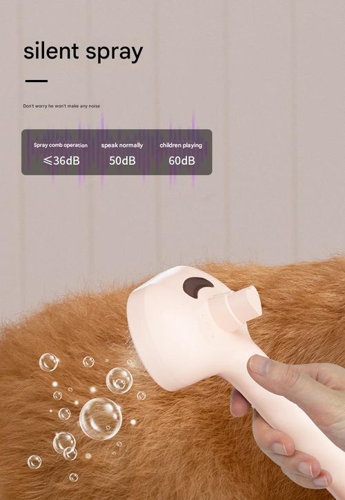 Groom your pet at home! This electric spray massage comb is convenient and saves you money.