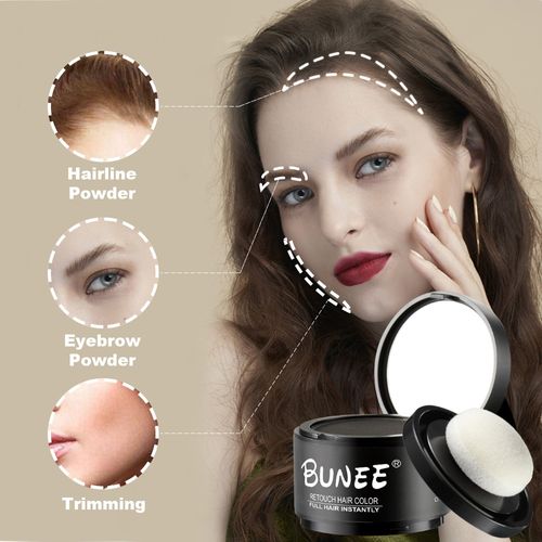 .A savior for high foreheads! Use hairline contour powder and highlighter to easily achieve a natural widow's peak.