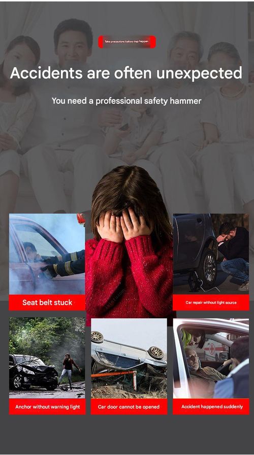 Safety Hammer White Laser Flashlight LED Super Bright Long-Range Type-C Rechargeable COB Side Light Dual Light Source