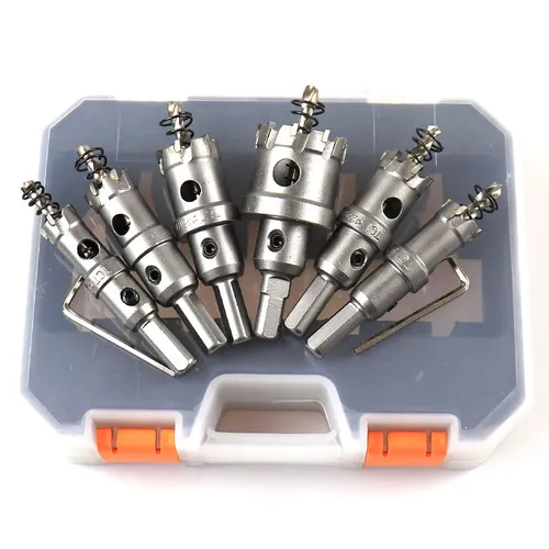 8-piece tungsten carbide drill bit hole saw set