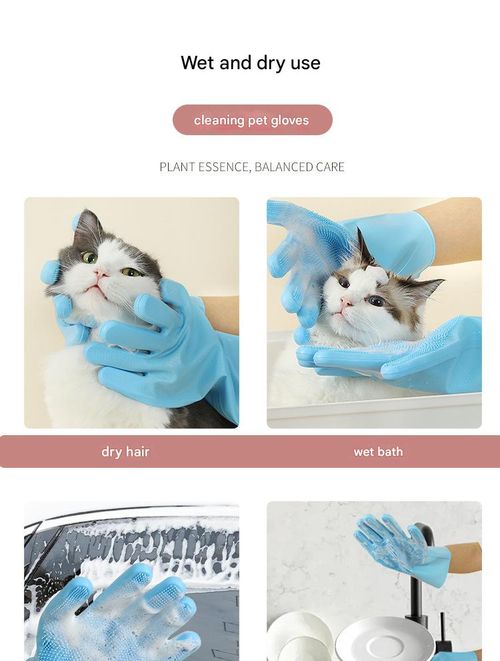Pet bath gloves: Say goodbye to scratching and biting, easily wash your soft, fragrant pet in 5 minutes.