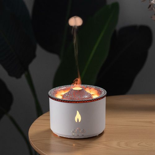 Small Volcano Humidifier Aromatherapy Machine Flame Jellyfish Aromatherapy Machine Essential Oil Home Purifier